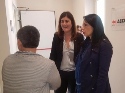Visita Assessore Palmeri alla nuova sede CGIL a Napoli
