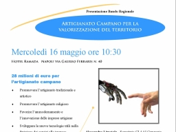 Presentazione Bando Regionale Artigianato Campano per la valorizzazione del territorio 