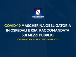 COVID-19, ORDINANZA DEL PRESIDENTE DE LUCA: MASCHERINA OBBLIGATORIA IN OSPEDALI E RSA. RACCOMANDAZIONE SU USO DISPOSITIVI PROTEZIONE SUI MEZZI PUBBLICI