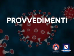 COVID-19, PROVVEDIMENTI DELLA GIUNTA REGIONALE