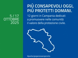 03/10/2025 - Comunicato n. 152 - Esercitazioni, open day, campagne informative: 12 giorni di eventi dedicati alla cultura della prevenzione