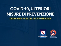 COVID-19, ULTERIORI MISURE DI PREVENZIONE E CONTRASTO ALL'EPIDEMIA: ORDINANZA n. 82