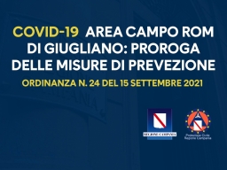 COVID-19, ORDINANZA NUMERO 24 DEL 15 SETTEMBRE 2021