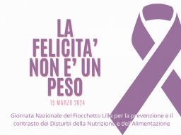 Giornata nazionale per la prevenzione dei disturbi alimentari