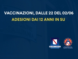 VACCINAZIONI, DALLE 22 DI STASERA ADESIONI DAI 12 ANNI IN SU 