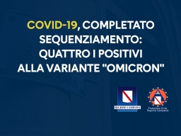 COVID-19, COMPLETATO SEQUENZIAMENTO: QUATTRO I POSITIVI ALLA VARIANTE "OMICRON"