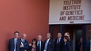 Telethon: De Luca, Renzi e Montezemolo al Tigem di Pozzuoli