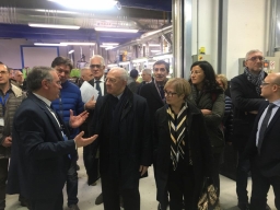 Aereospazio: De Luca visita l'azienda EMA di Morra De Sanctis