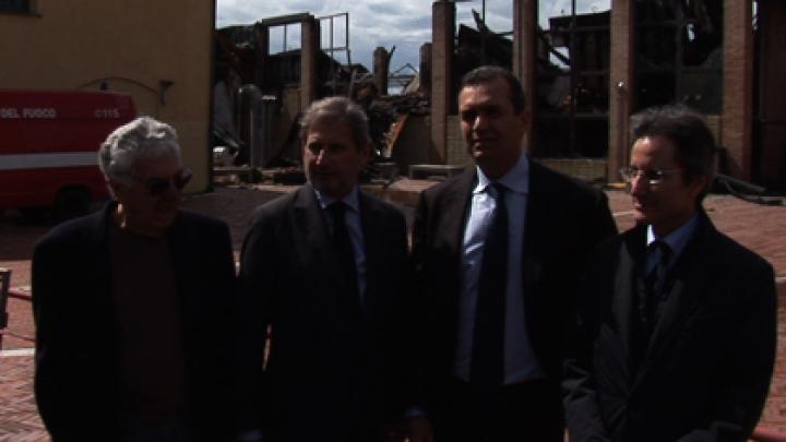 Il commissario Hahn visita Città della Scienza 