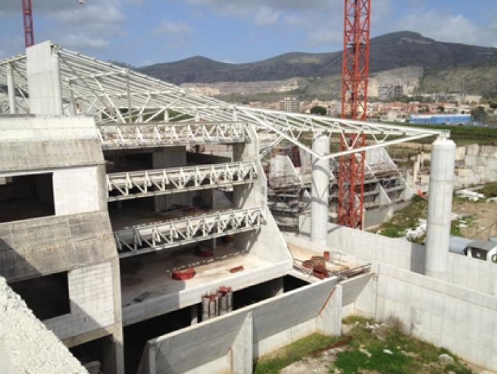 Cantiere policlinico Caserta - riprese aeree