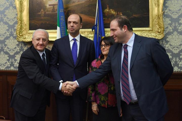 Protocollo di sicurezza con il ministro Alfano