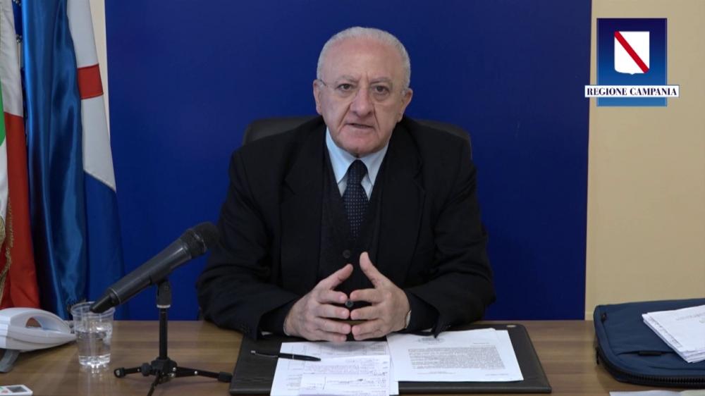 DE LUCA: LA CAMPANIA VERSO LA NORMALITÀ