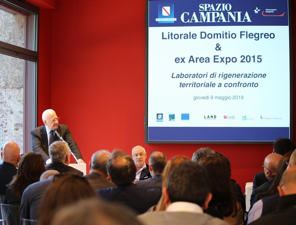 Presentazione Masterplan Domitio a Milano - De Luca