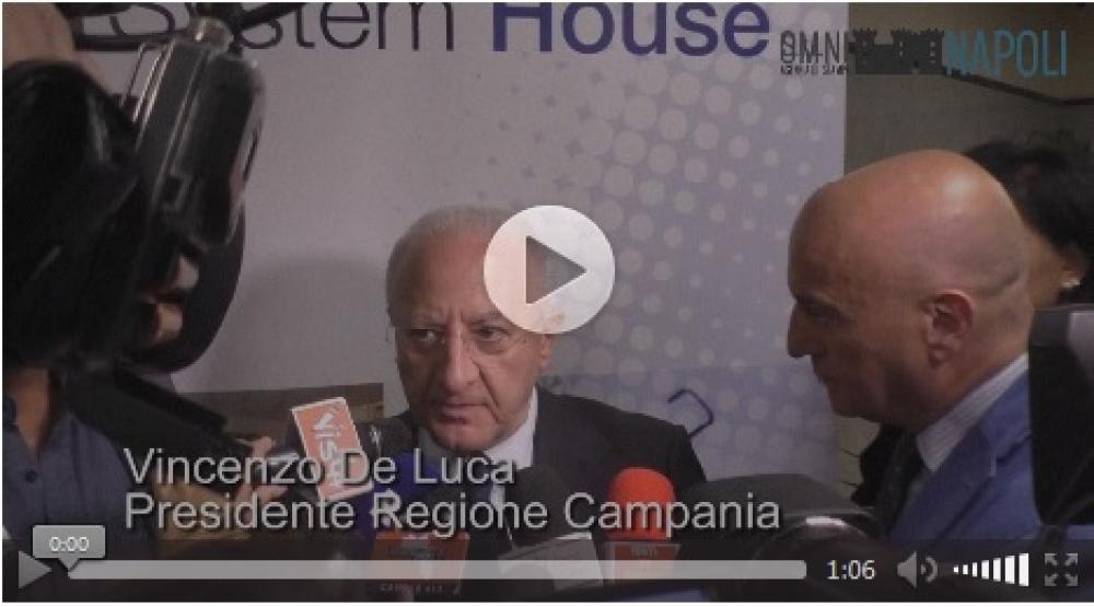Intervento del Presidente De Luca all'inaugurazione System House