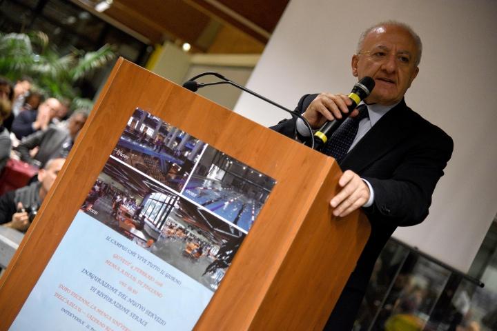 Il presidente De Luca in visita all'ADISU di Salerno