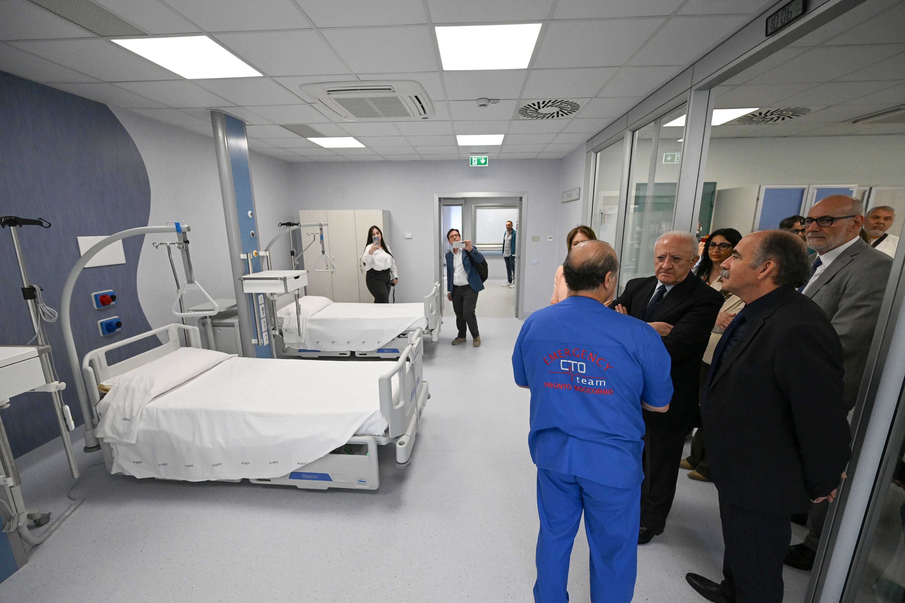 De Luca partecipa all'inaugurazione di nuovi reparti al presidio ospedaliero CTO