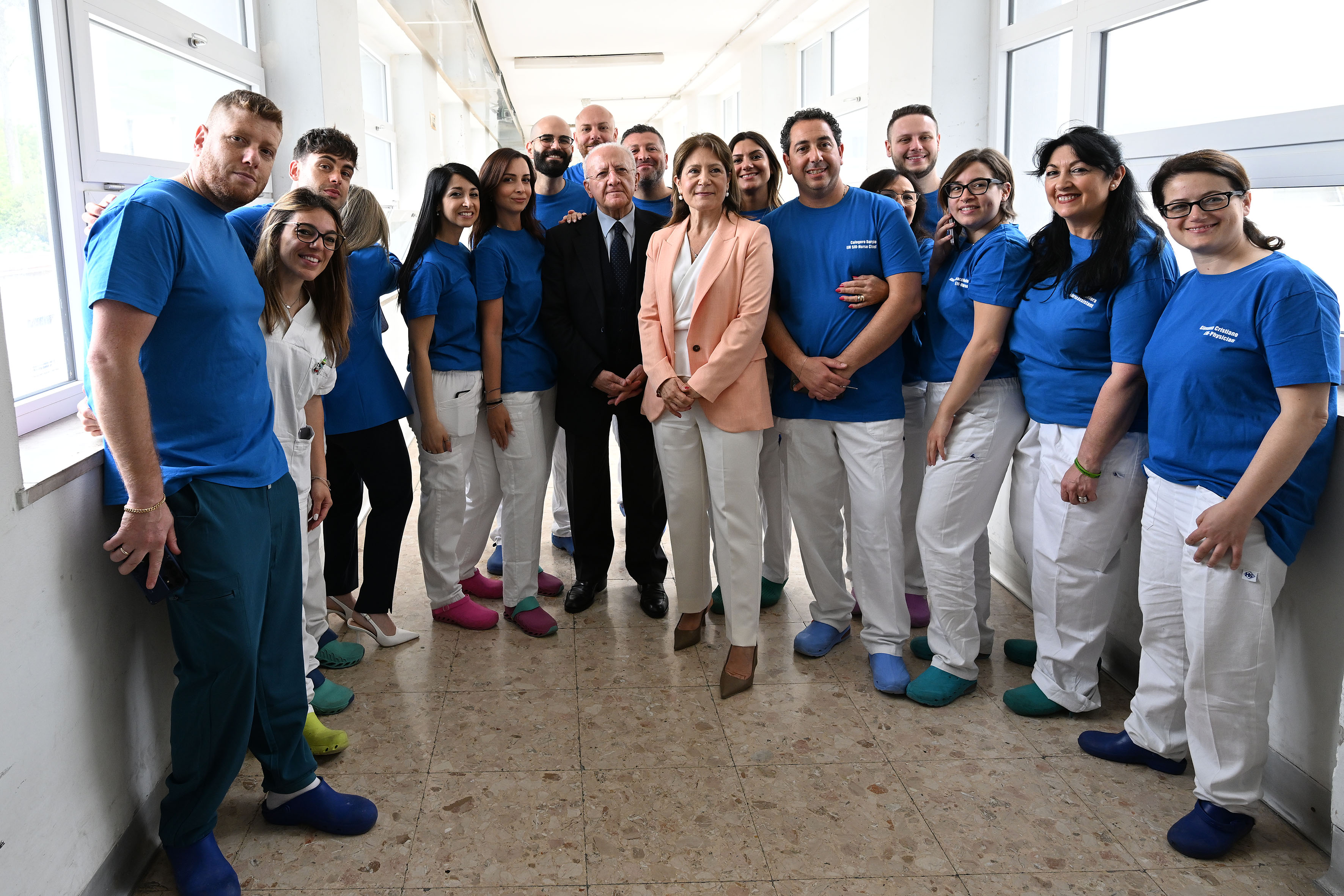 De Luca partecipa all'inaugurazione di nuovi reparti al presidio ospedaliero CTO