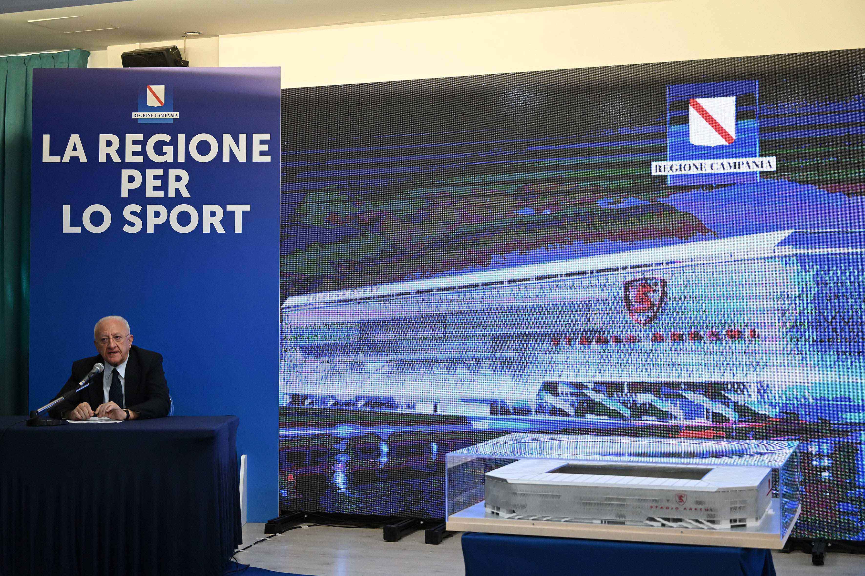 Conferenza stampa avvio lavori Stadio Arechi e Campo Volpe