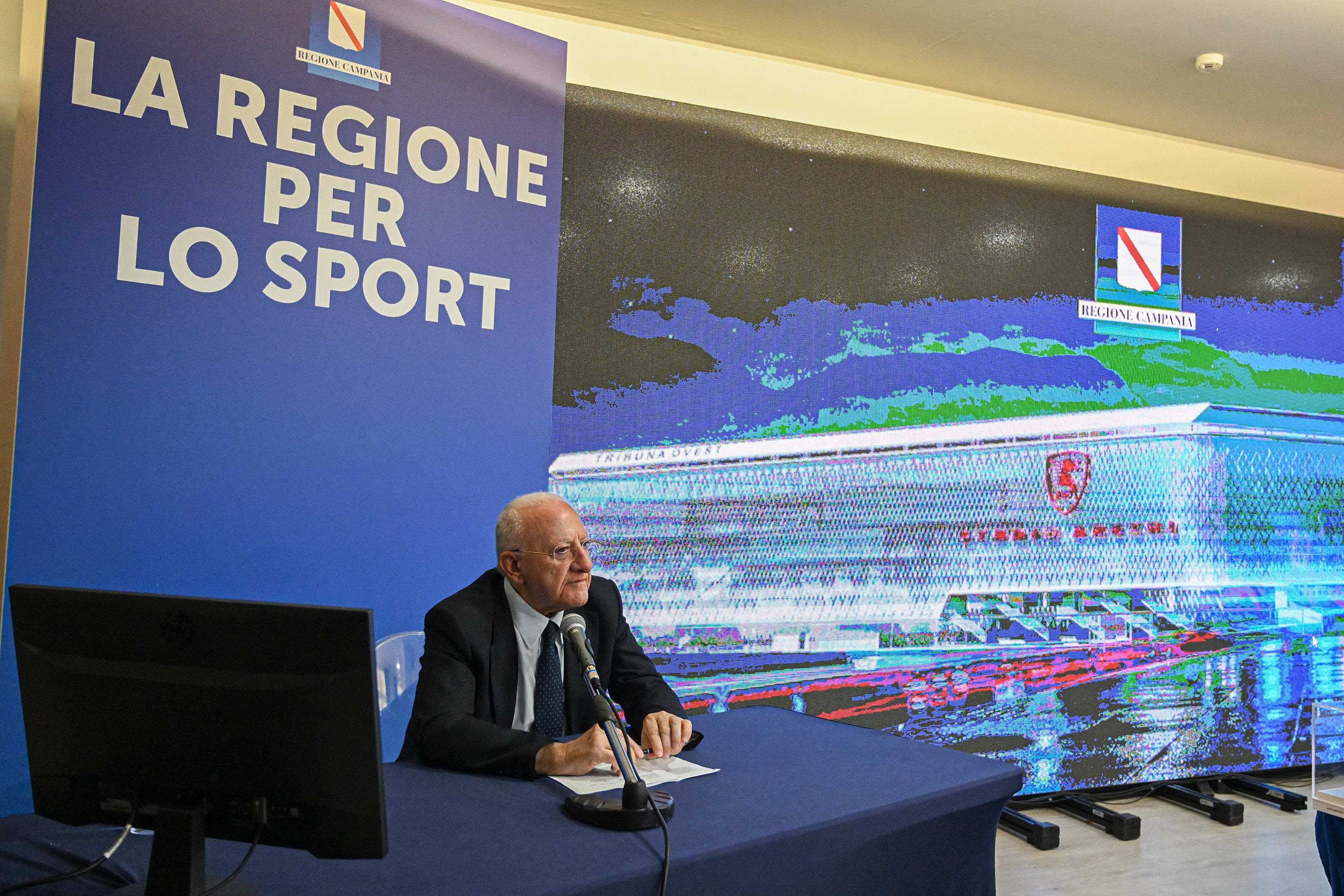 Conferenza stampa avvio lavori Stadio Arechi e Campo Volpe