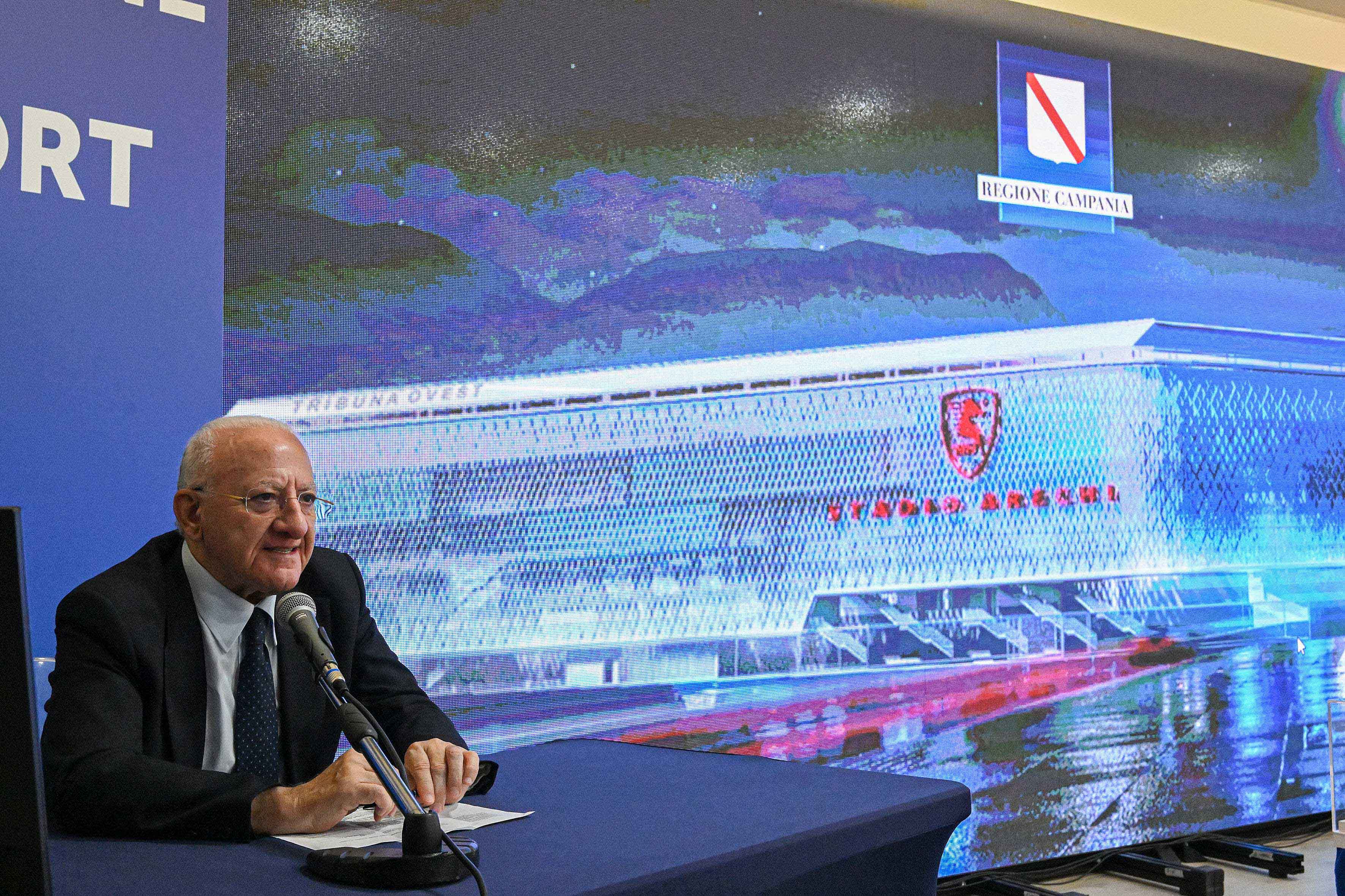 Conferenza stampa avvio lavori Stadio Arechi e Campo Volpe