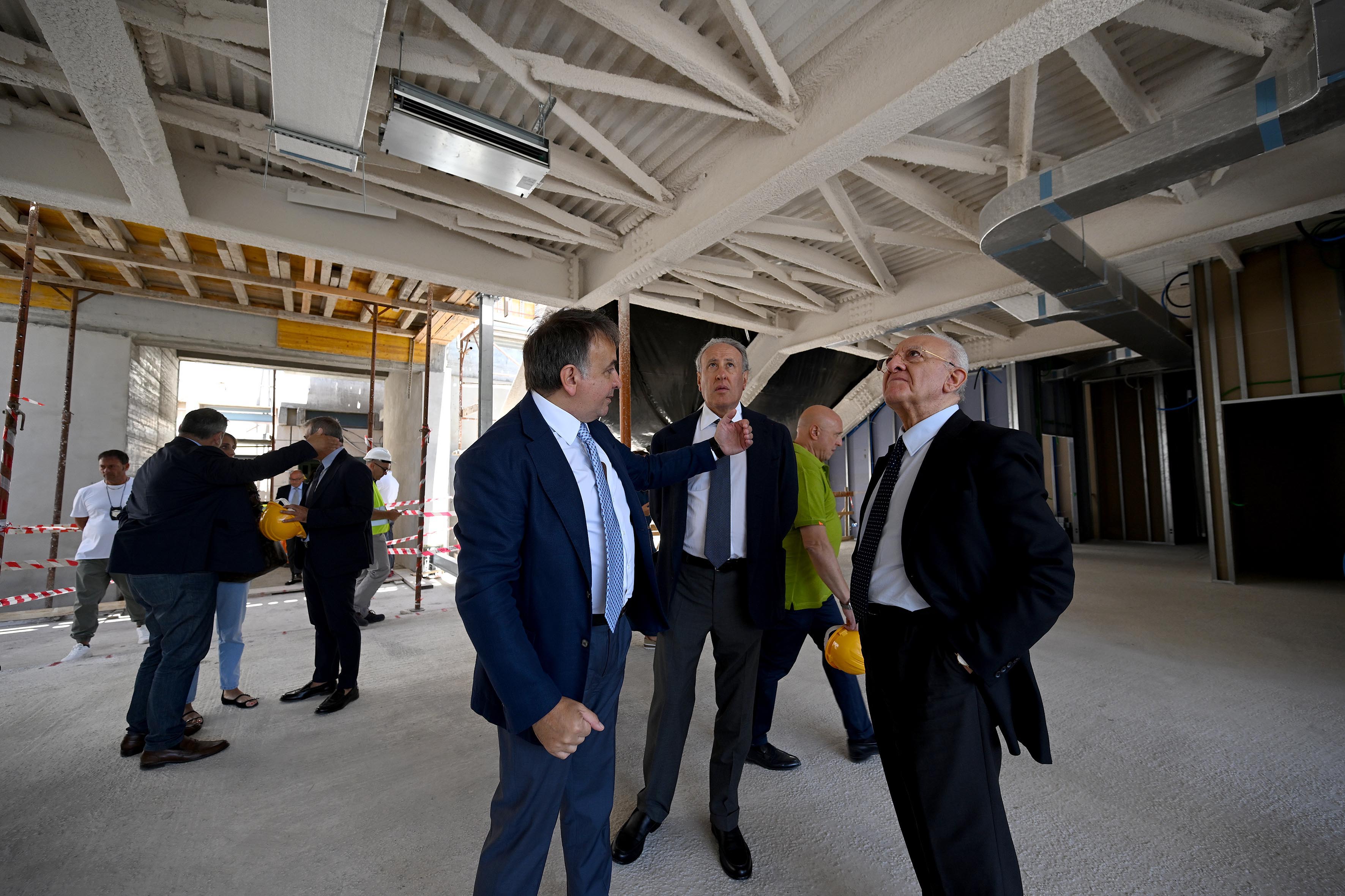 AOU Federico II (Napoli), inaugurazione sala ibrida e visita al cantiere Progetto la Cicogna