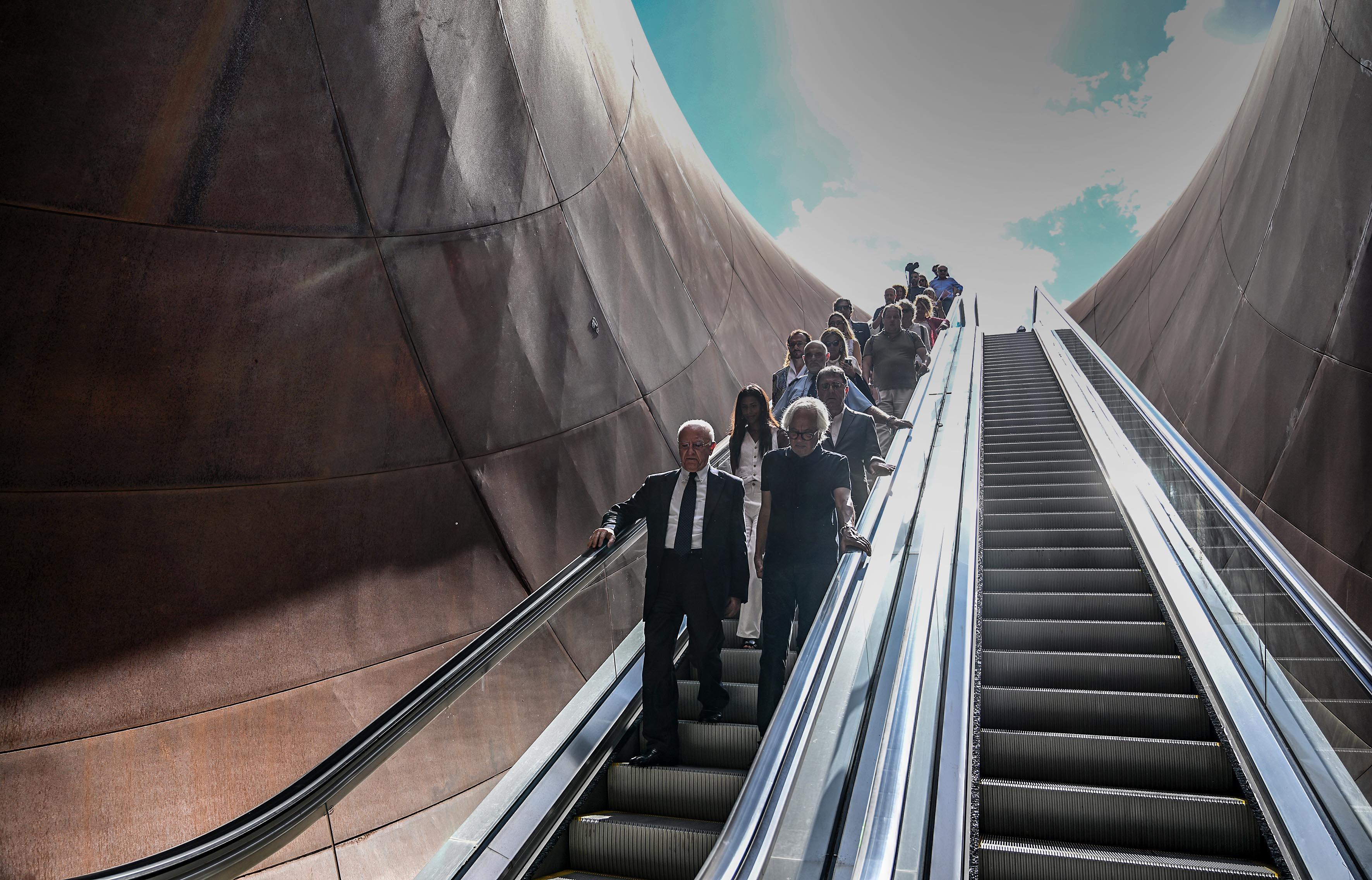 Sopralluogo per l'apertura della stazione di Monte Sant'Angelo della Linea 7 della Metropolitana di Napoli