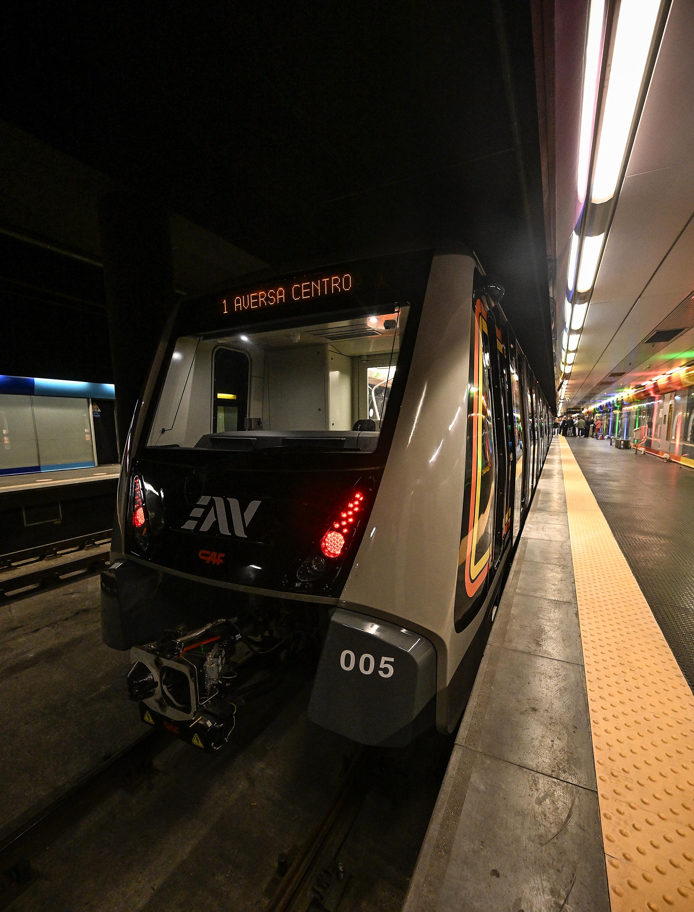 Presentazione del nuovo treno per la tratta Eav Aversa-Piscinola Scampia
