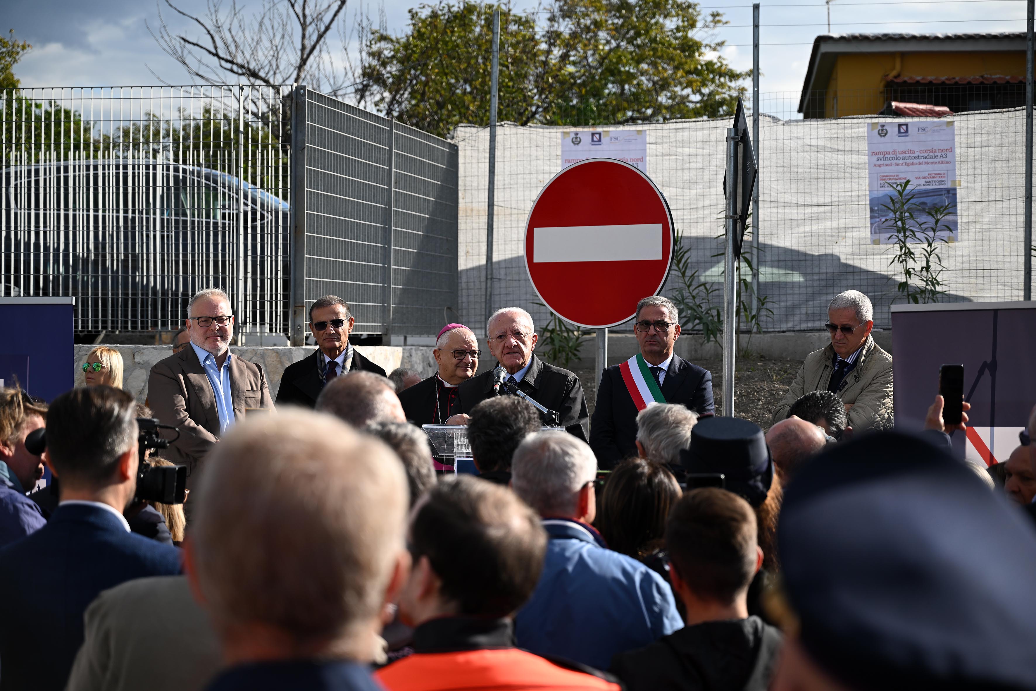 Inaugurazione uscita svincolo A3 Angri Sud-S. Egidio Monte Albino