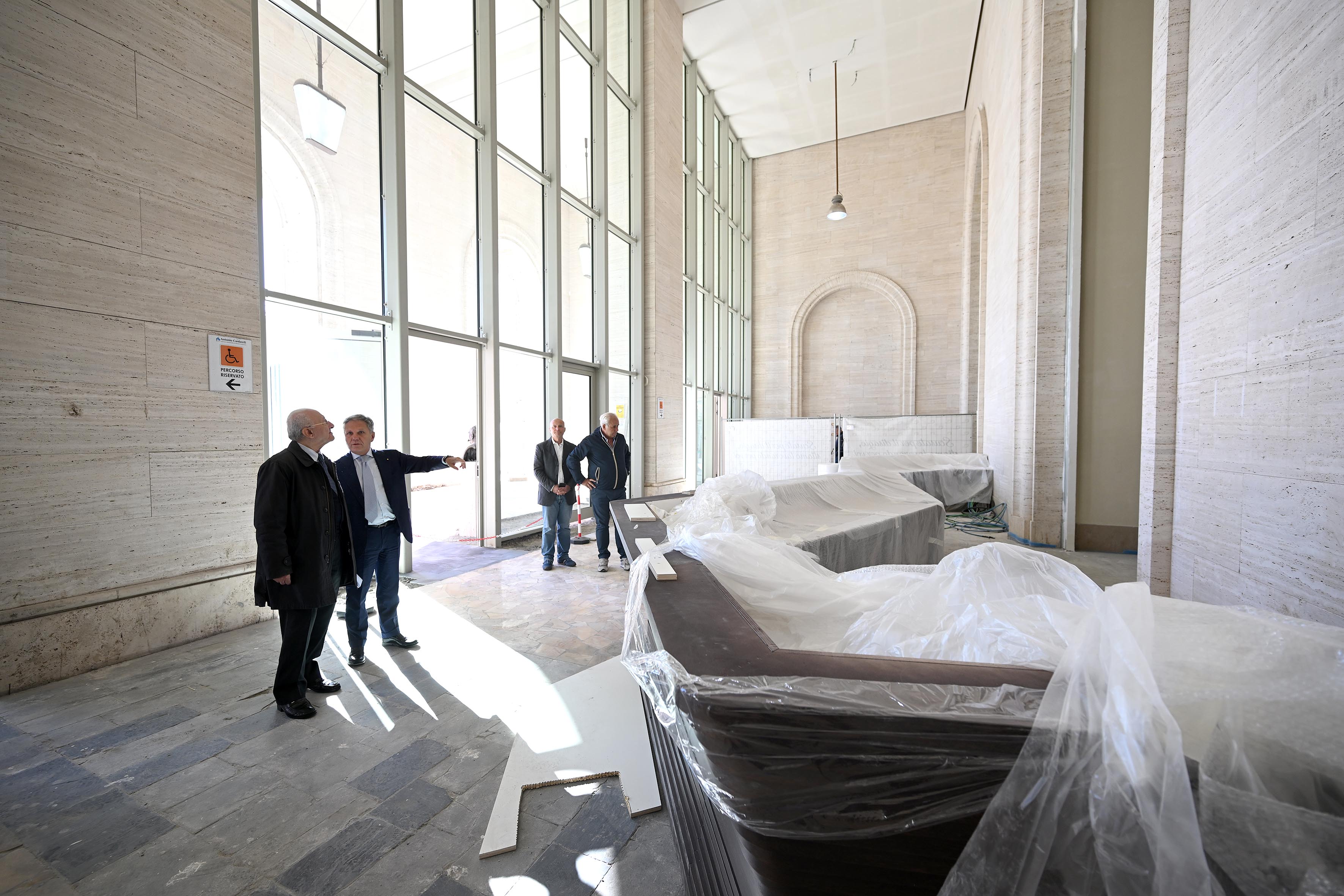 Sopralluogo alle nuove strutture dell'Ospedale Cardarelli