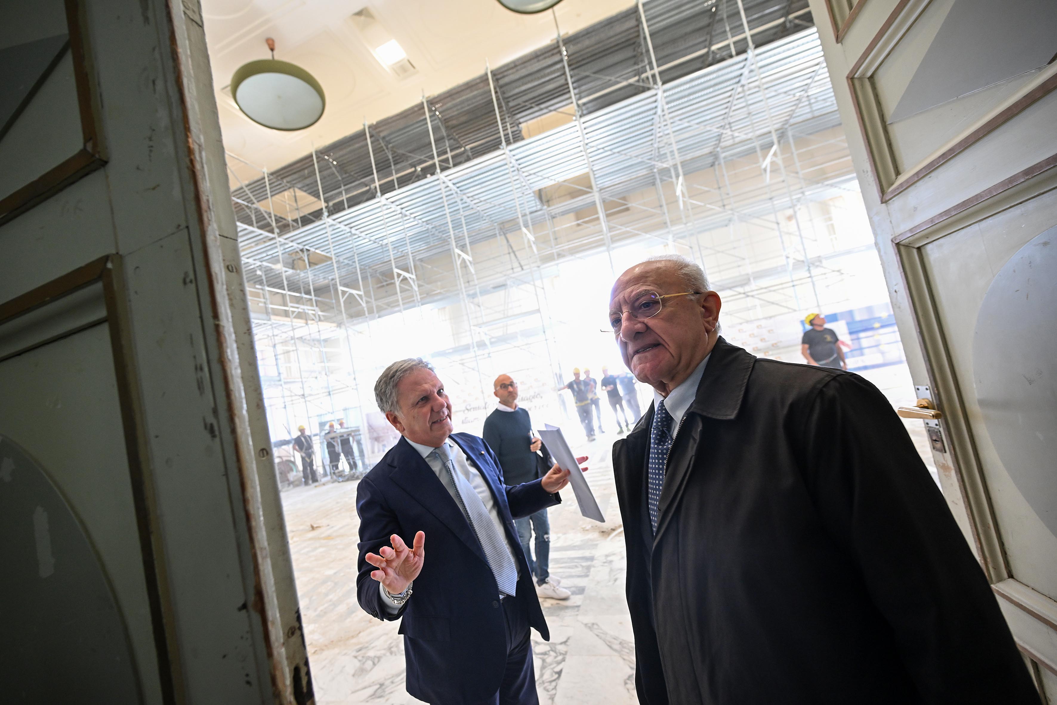 Sopralluogo alle nuove strutture dell'Ospedale Cardarelli