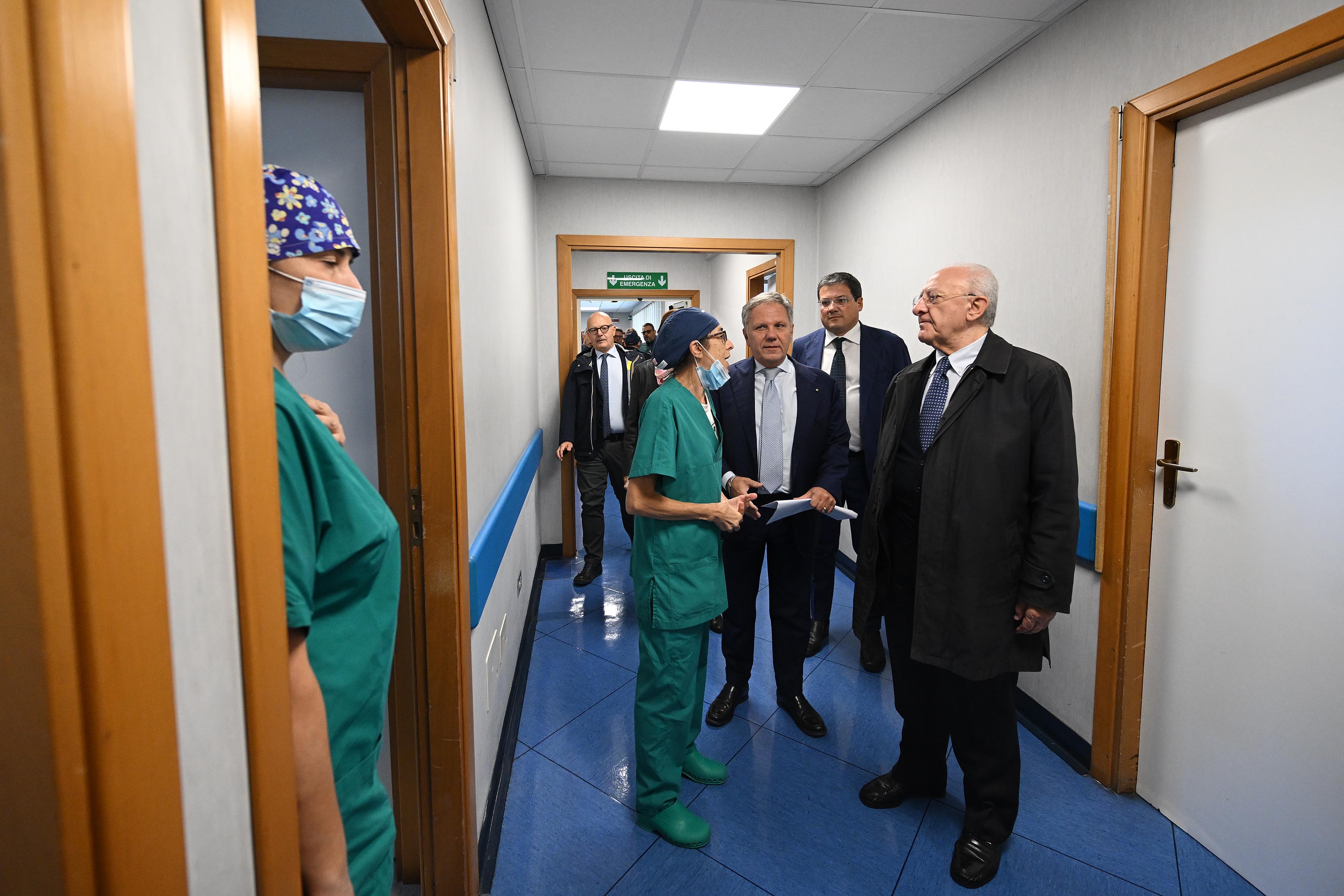 Sopralluogo alle nuove strutture dell'Ospedale Cardarelli