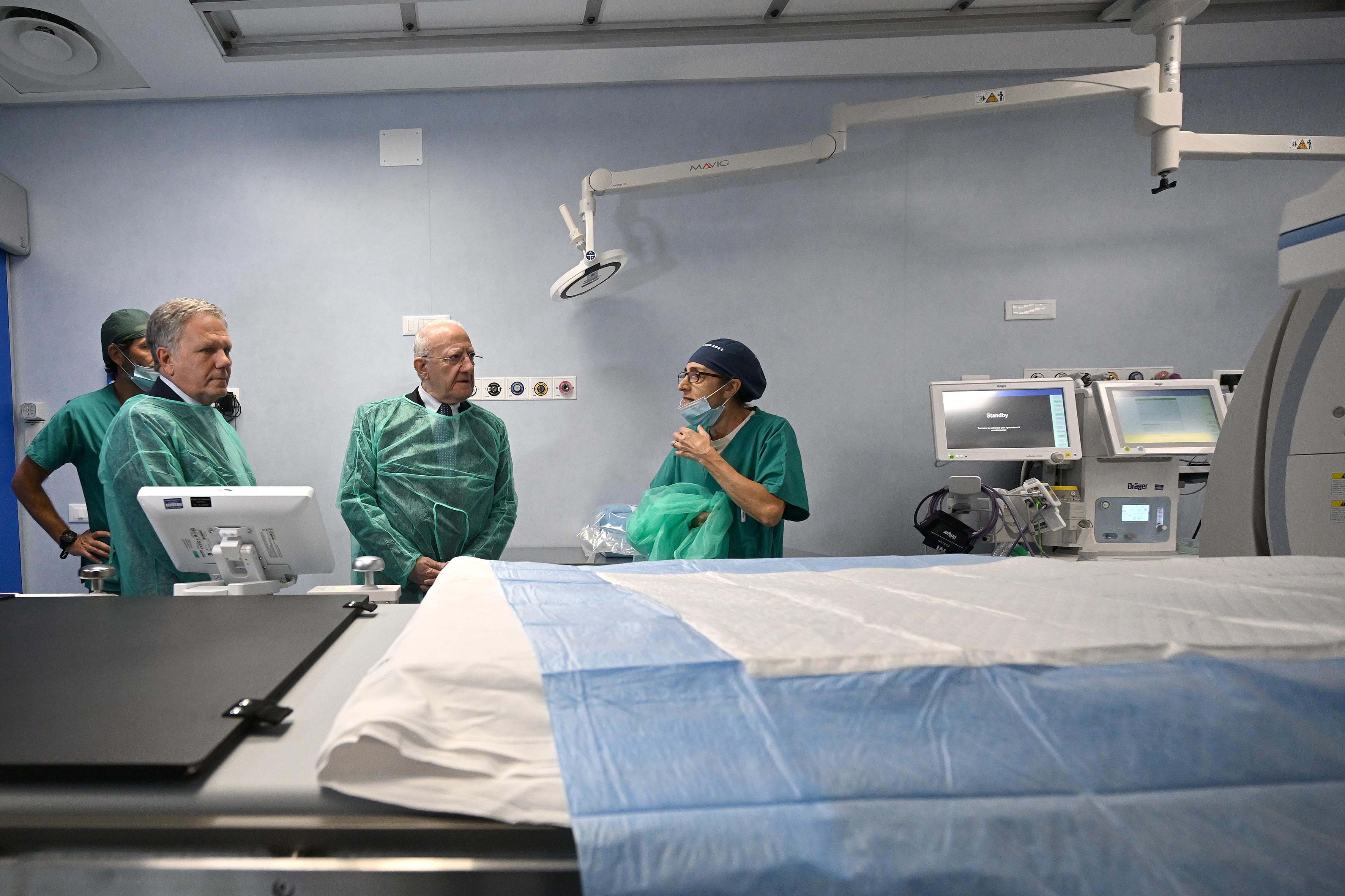 Sopralluogo alle nuove strutture dell'Ospedale Cardarelli