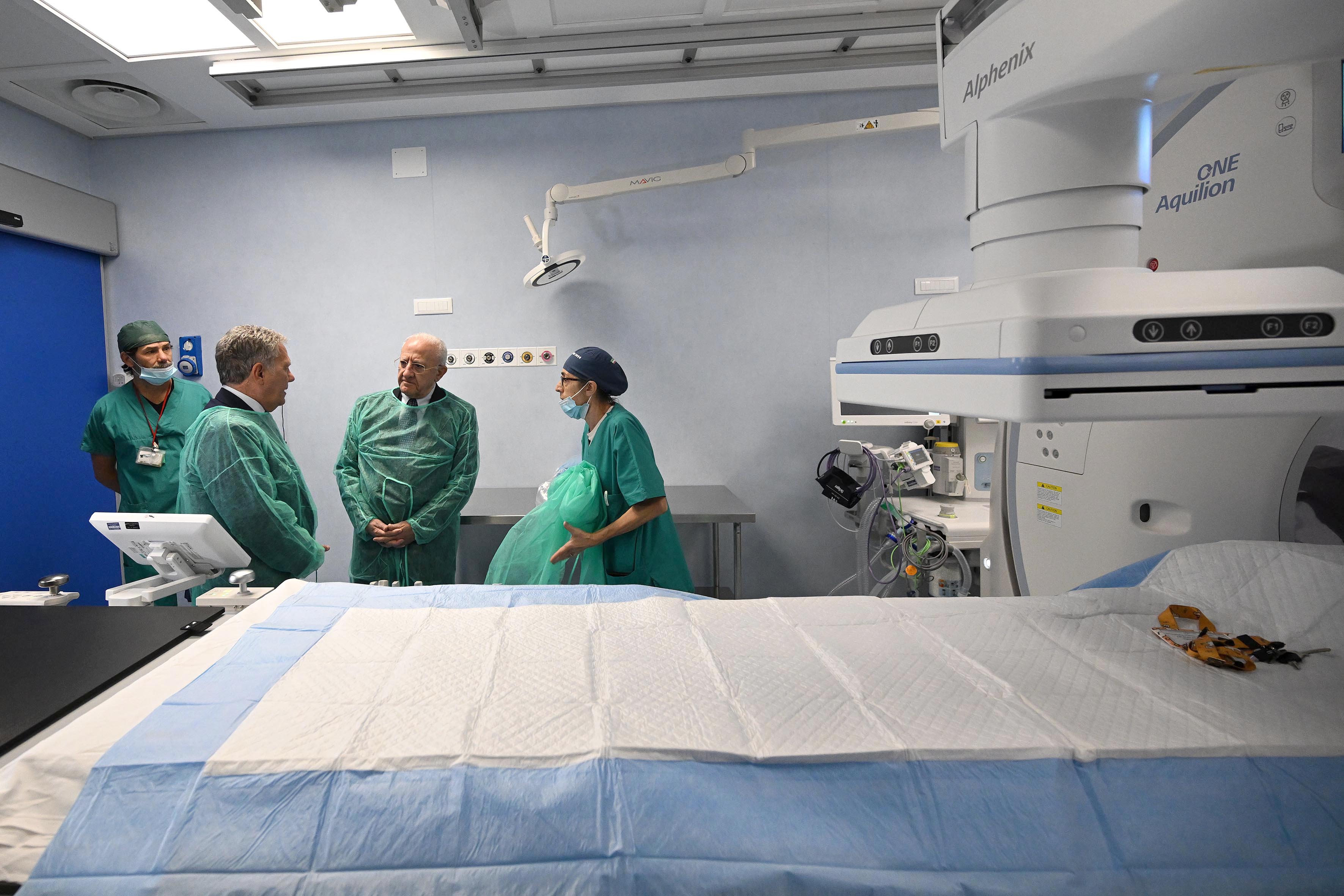 Sopralluogo alle nuove strutture dell'Ospedale Cardarelli