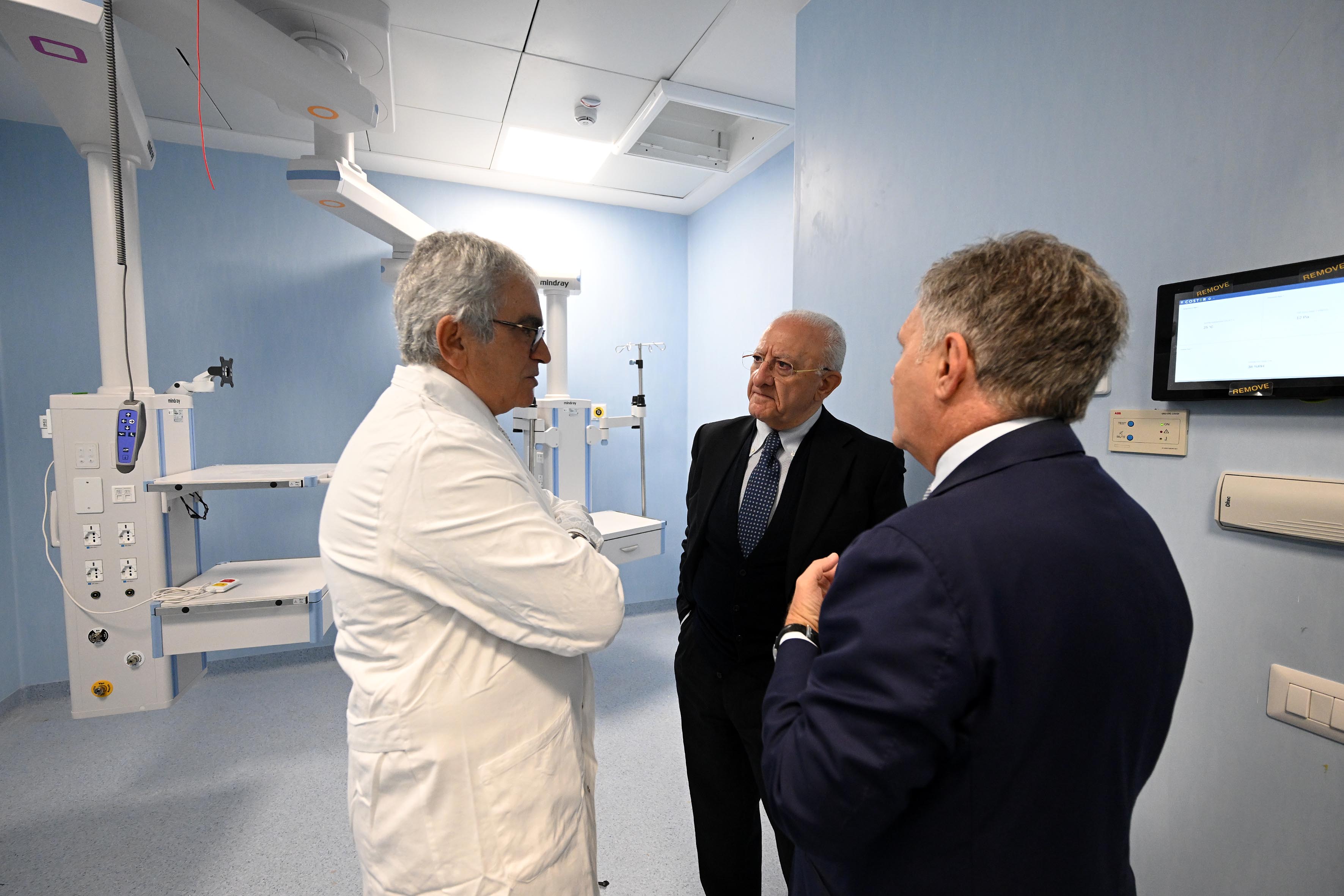 Sopralluogo alle nuove strutture dell'Ospedale Cardarelli