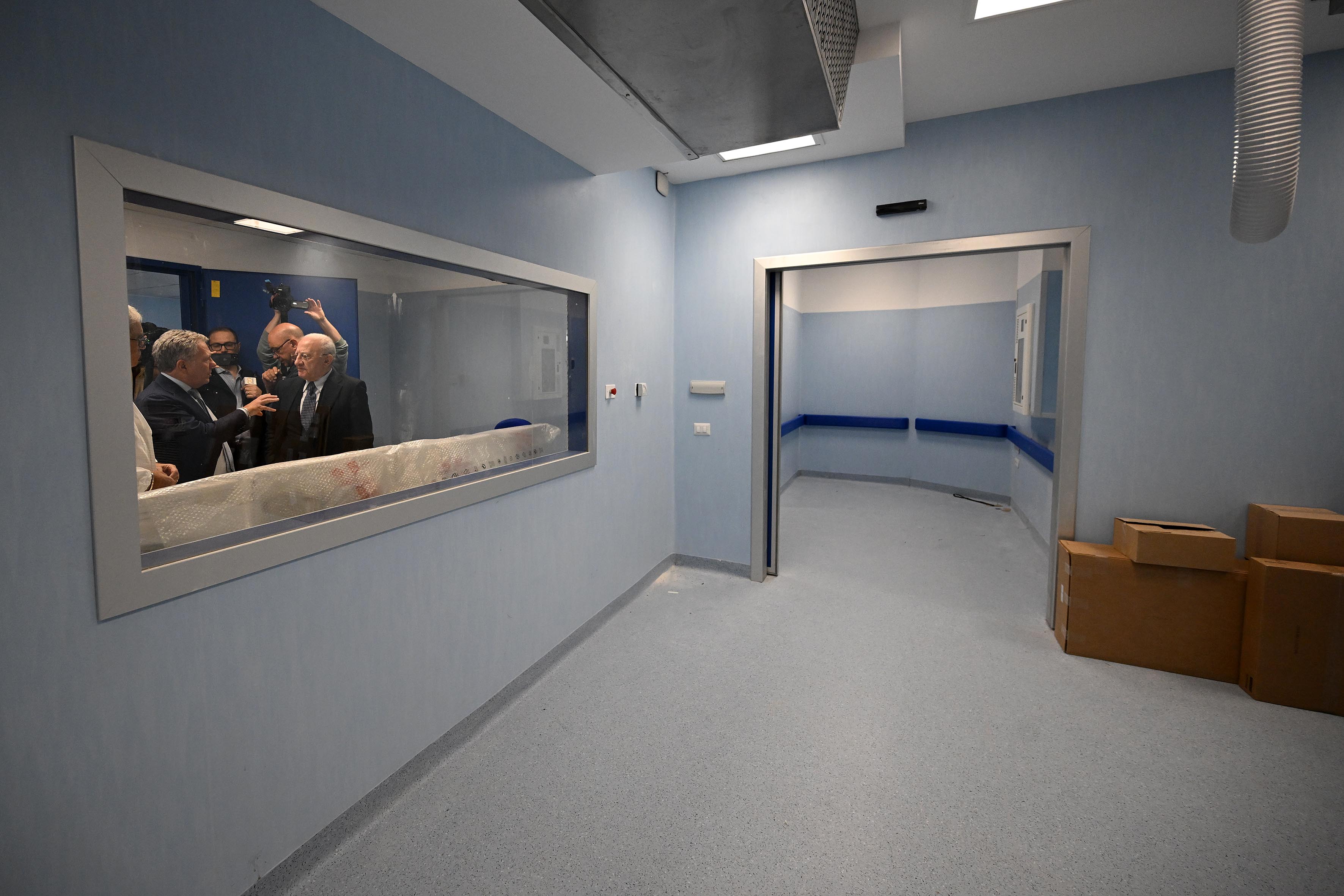 Sopralluogo alle nuove strutture dell'Ospedale Cardarelli