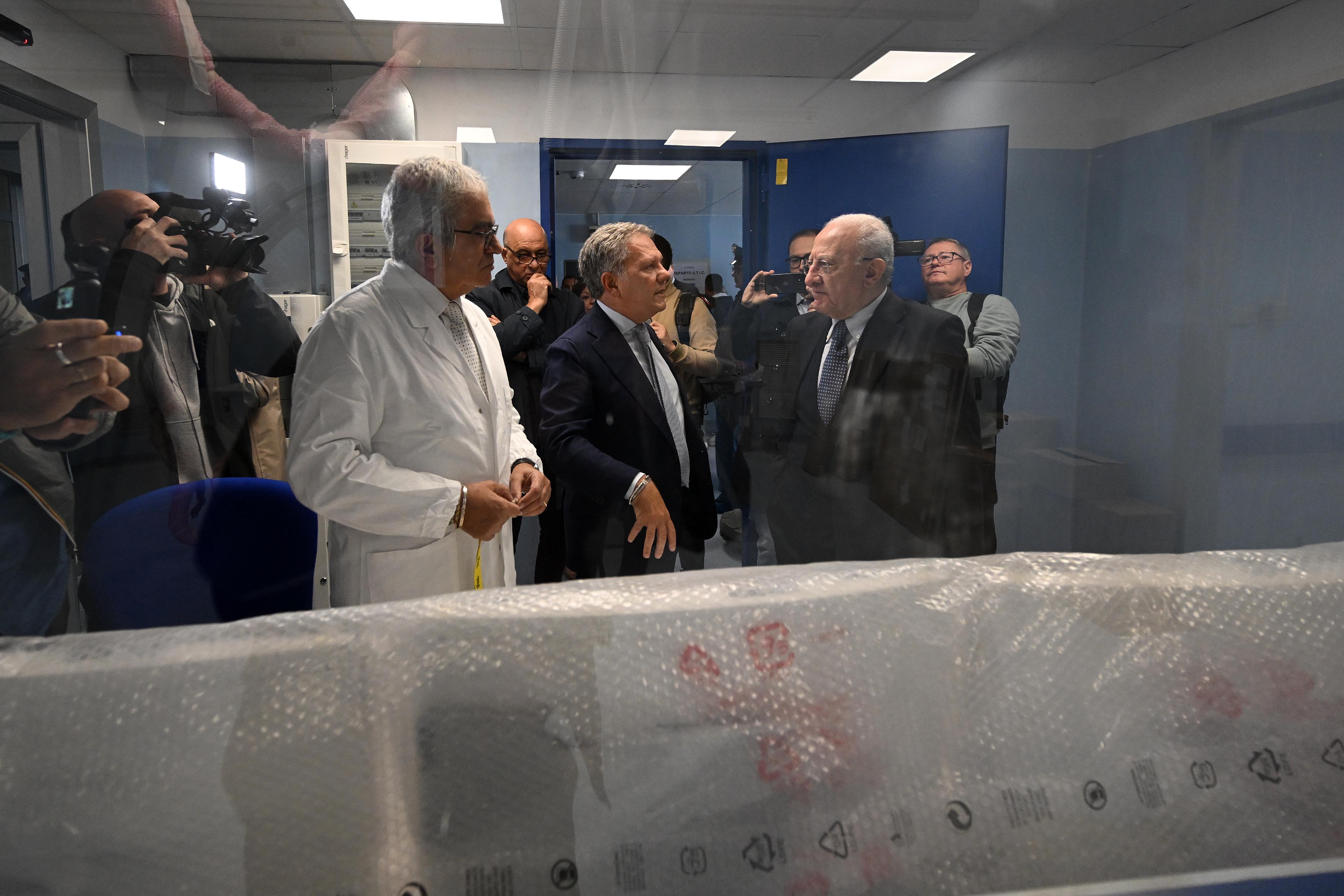 Sopralluogo alle nuove strutture dell'Ospedale Cardarelli