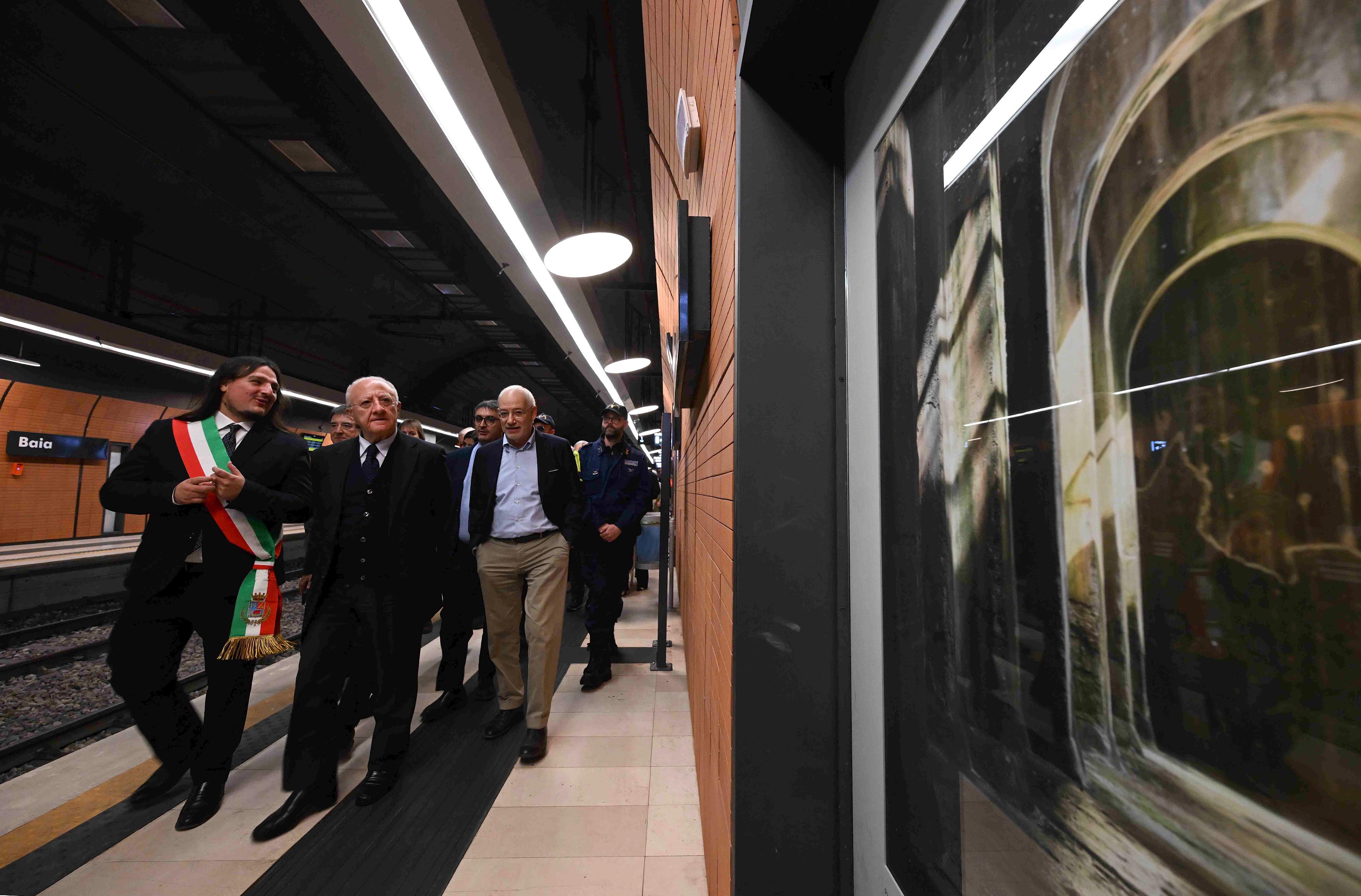 Inaugurazione della nuova stazione di Baia