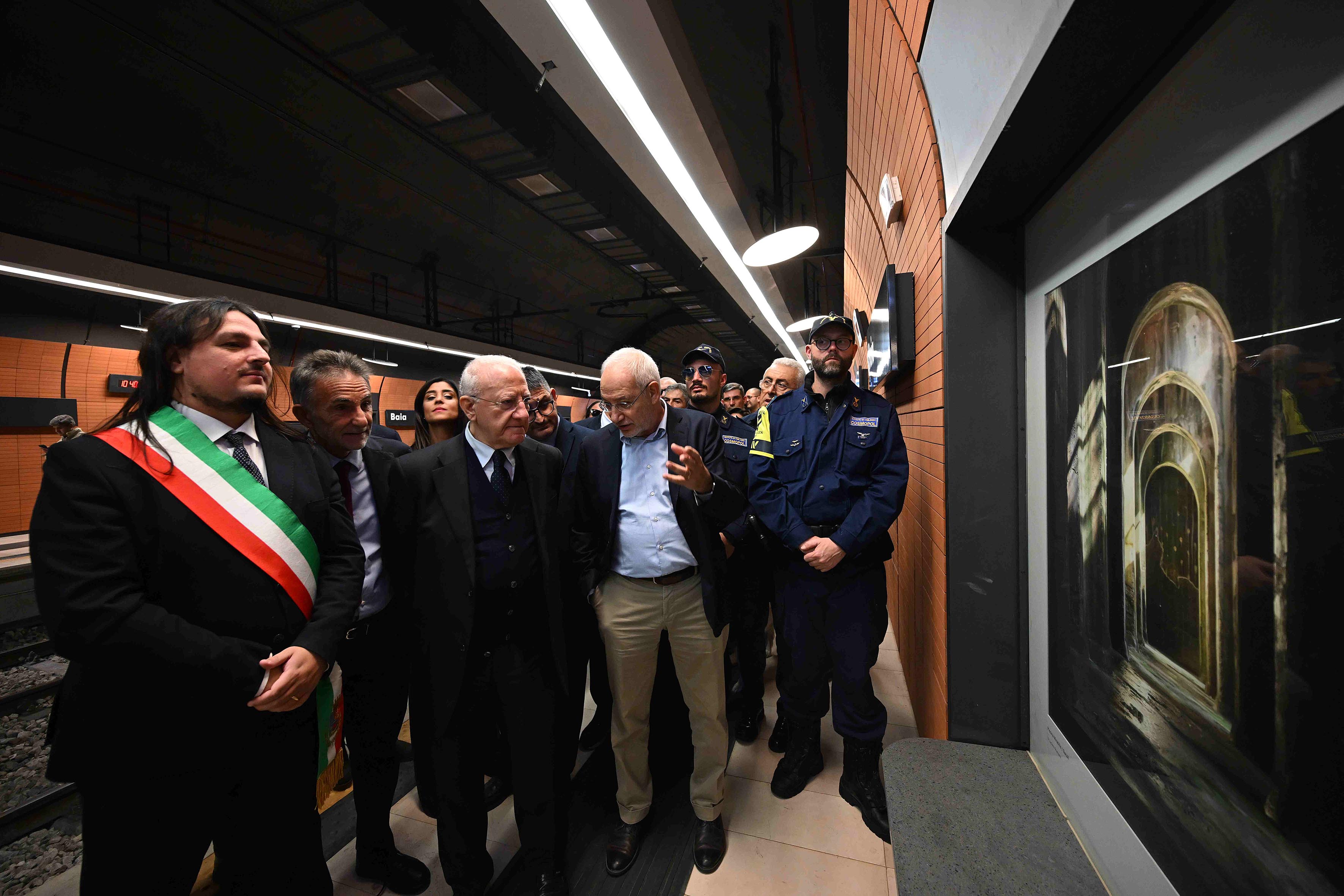 Inaugurazione della nuova stazione di Baia
