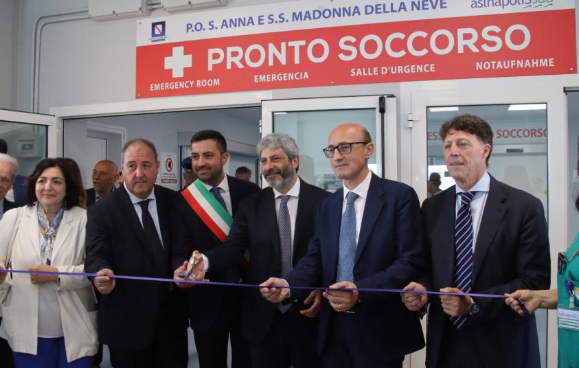 Riapertura pronto soccorso boscotrecase, taglio del nastro con il presidente Fico 11 06 2026