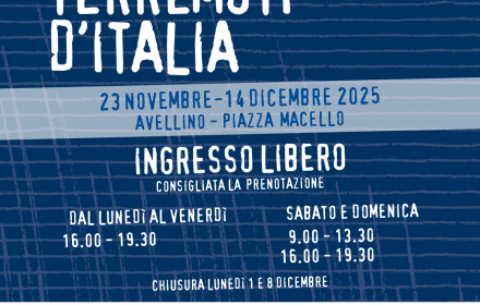 Locandina della Mostra Terremoti d'Italia