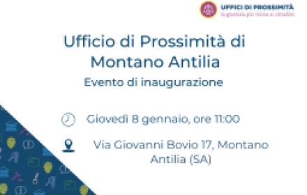 Inaugurazione dell'ufficio di prossimità di Montano Antilia