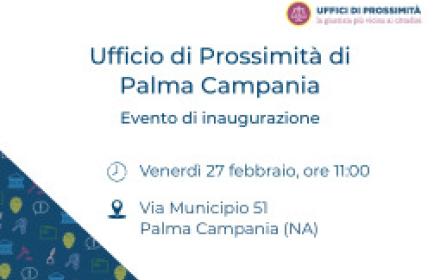 Locandina inaugurazione ufficio di prossimità di Nola