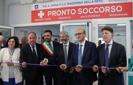 Riapertura pronto soccorso boscotrecase, taglio del nastro con il presidente Fico 11 06 2026