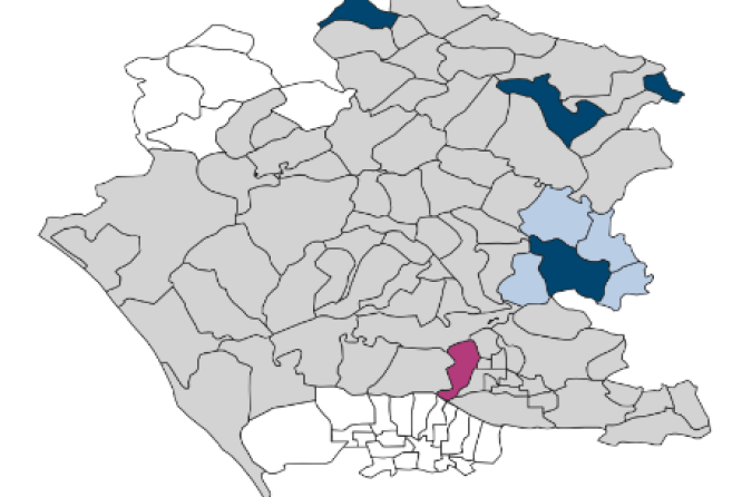 Tribunale di Santa maria capua vetere, mappa degli uffici di prossimità